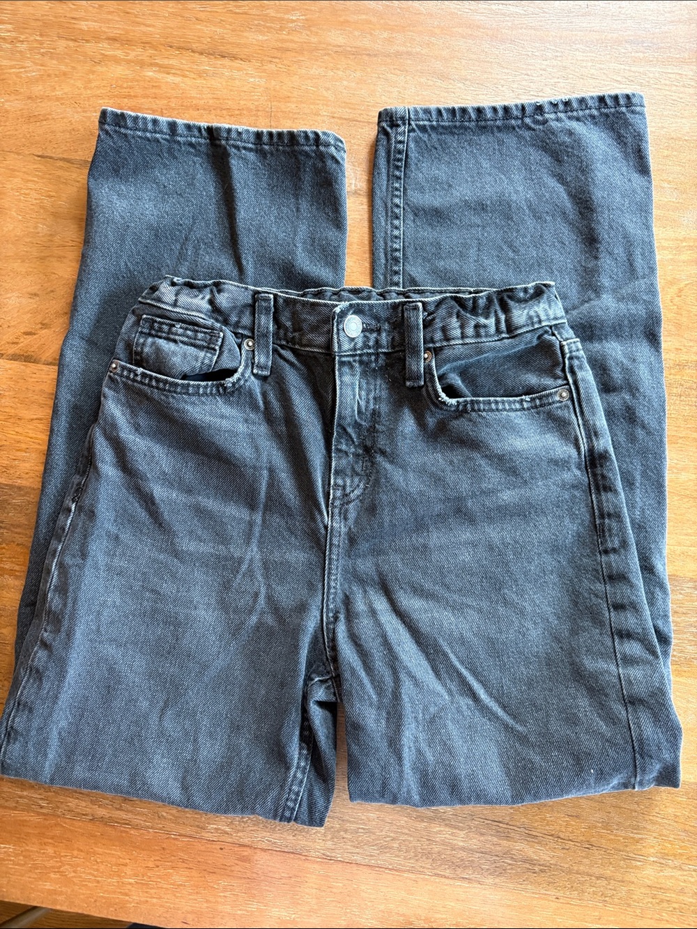 Women’s Black baggy Straight-Leg Jeans